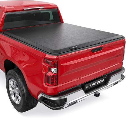 MOSTPLUS Soft Roll-Up Tonneau Cover Compatible for 1982-1993 Chevy S10 / Compatible for 1982-1990 GMC S15 / Compatible for 1991-1993 GMC Sonoma 6FT 72 Inch Fleetside Truck Bed