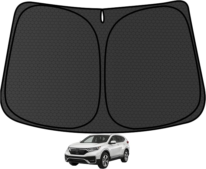 CRV Customized Windshield Sun Shade for 2017 2018 2019 2020 2021 2022 CRV Front Window Sunshade Visor Protector Foldable Blocks UV Rays Keep Car Cooler Accessories