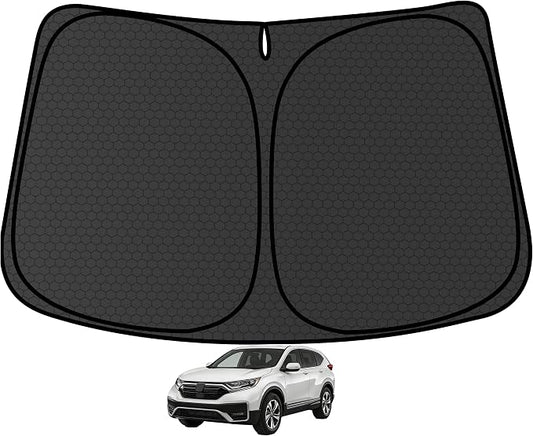 CRV Customized Windshield Sun Shade for 2017 2018 2019 2020 2021 2022 CRV Front Window Sunshade Visor Protector Foldable Blocks UV Rays Keep Car Cooler Accessories