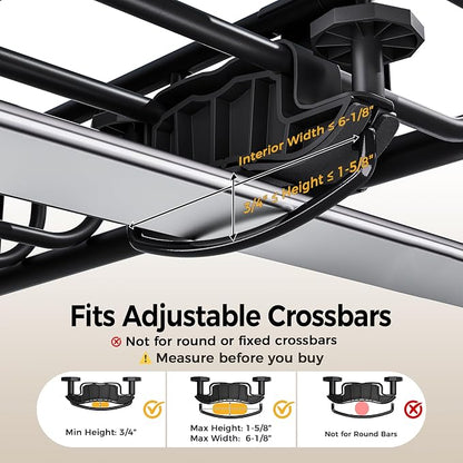 CAMMOO 64"x39" Roof Rack Basket, Removable Fairing & Support Bars for Kayaks/Long Gear, 20 Cu.Ft Waterproof Soft Bag+Lock+Net+Strap–200Lbs Capacity Car Roof Cargo Carrier for SUV Truck Camping