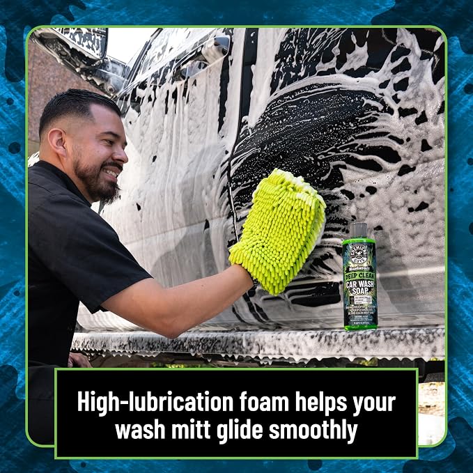 Chemical Guys High Impact Car Wash Soap, Deep Cleaning Vehicle Shampoo With Thick High Lubricity Suds, For Paint, Clear Coat, Wheels, and Exterior Surfaces - 16 Fl Oz