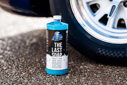 The Last Coat Ceramic Car Wash Soap & Shampoo 32 oz – pH Neutral Ceramic Coating Maintenance Soap with Hydrophobic Protection for Foam Cannon & Bucket Wash, Cars, Trucks, RVs & Boats