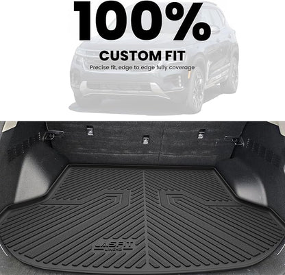 LASFIT Cargo Mat for Kia Seltos 2026 2025 2024 (Not Fit SX), All Weather TPE Custom Fit Car Trunk Mats Cargo Liners Accessories for Kia Seltos 2024-2026, Black