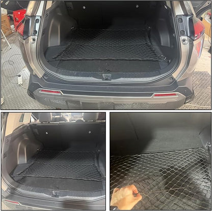 Rear Trunk Organizer Cargo Net Suitable for 2026 Toyota RAV4 Hybrid LE Limited SE Woodland Edition XLE Premium XSE Plug-ln GRSport Rear Trunk Mesh Cargo Storage Net Bag