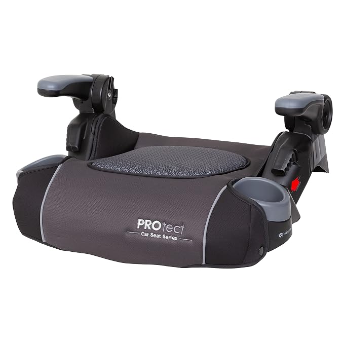 Baby Trend Protect 2-in-1 Booster Seat, Grey Tech – Lightweight Belt-Positioning Design, Cushioned Comfort, Everyday Big-Kid Support
