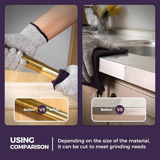 S SATC 6" x 9" Purple General Purpose Scuff Pads,10 Pack Paint Primer Prep Adhesion Scratch Automotive Pads for Scuffing,Scouring,Sanding