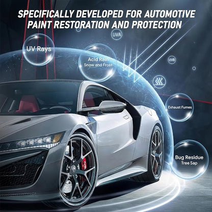 TPU PPF Hydrophobic Clear Paint Protection Film Self Healing Car Clear Glossy Wrap Film (1.5ft x 5ft)