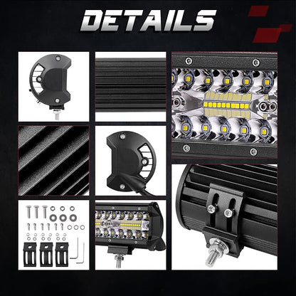 OFFROADTOWN 30inch LED Light Bar 660W LED Driving Light Spot Flood Combo Beam Off Road LED Lights Waterproof Bumper Light for Truck Pickup Toyota Chevy Ram UTV Polaris Can Am