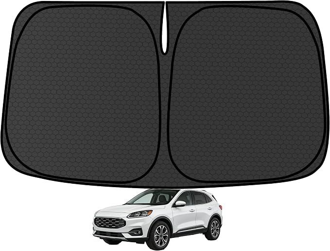 Escape Customized Windshield Sun Shade for 2020-2025 2026 Escape S/SE/SEL/SE Sport Hybrid/Titanium Front Window Sunshade Visor Protector Foldable Blocks UV Rays Keep Car Cooler Accessories