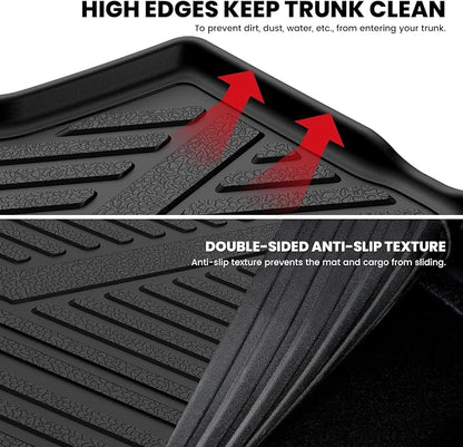 LASFIT Cargo Mat for Kia Seltos 2026 2025 2024 (Not Fit SX), All Weather TPE Custom Fit Car Trunk Mats Cargo Liners Accessories for Kia Seltos 2024-2026, Black