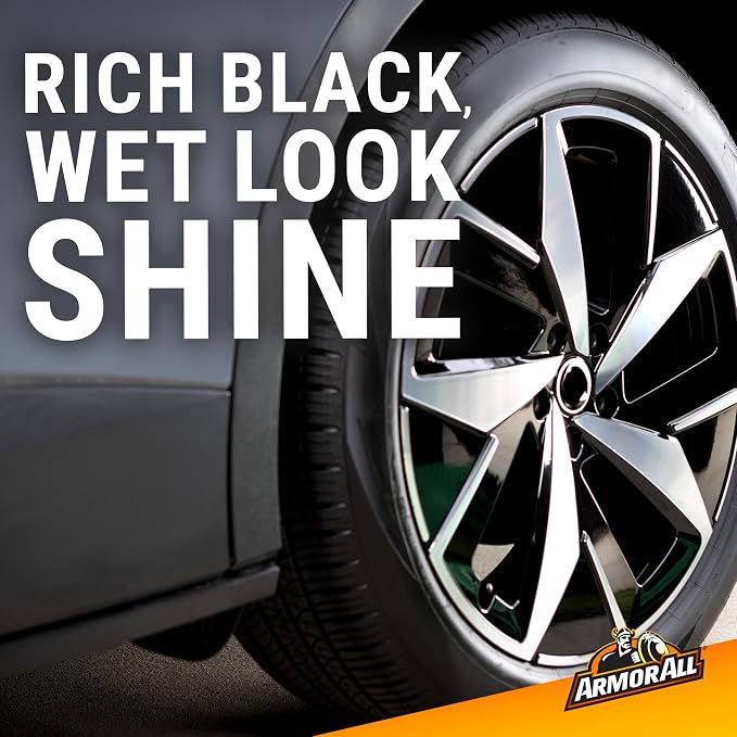 Armor All Extreme Tire Shine Spray, 15 fl oz Bottle, Convenient No-Mess Tire Spray That Conditions, Preserves and Protects