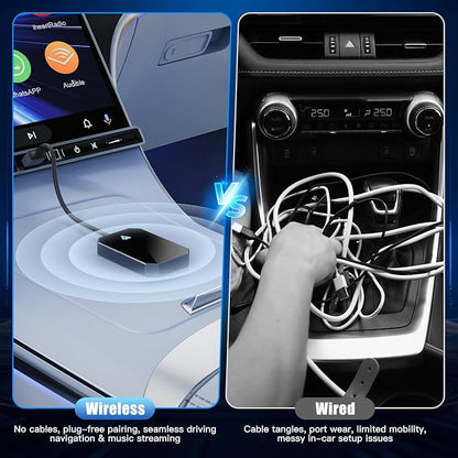 Wireless Android Auto Adapter for Android Phone – Wired to Wireless, Plug & Play Google Assistant/HD Nav, 2016+ Native Android Auto & Android 11+