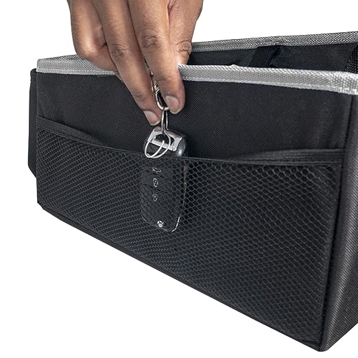 FH Group E-Z Travel Multi-Use Tote Car Seat Organizer with Cup Holder (Gray) FH1135