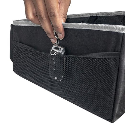FH Group E-Z Travel Multi-Use Tote Car Seat Organizer with Cup Holder (Gray) FH1135
