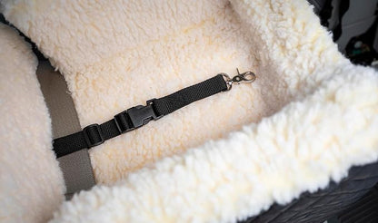 Snoozer Dog Car Seat: Lookout I Dog Booster Car Seat for Pets up to 18lbs, Helps Alleviate Travel Sickness & Fear for Dogs, Removable Washable Cover – Black Diamond, Size Small