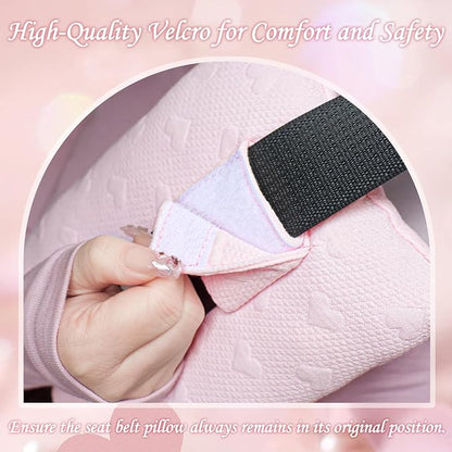 Seat Belt Pillow Post Surgery, Hysterectomy C Section Abdominal Seatbelt Pillow Surgery Recovery Must Haves, Gifts for Chest Heart Surgery with Insert Ice Pockets