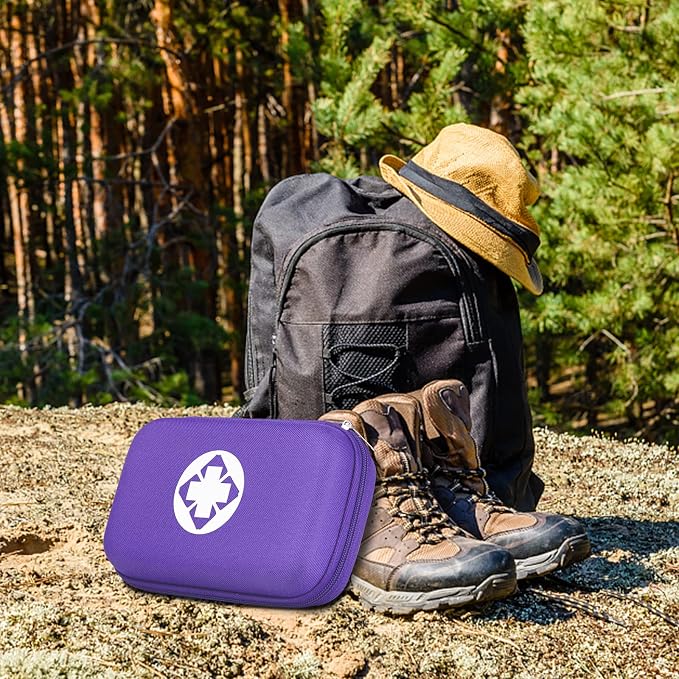 Small-Waterproof Car First-Aid Kit Emergency-Kit - Purple 273Piece Camping Equipment for Camping Hiking Home Travel YIDERBO | Camping Equipment for Camping Hiking Home Travel