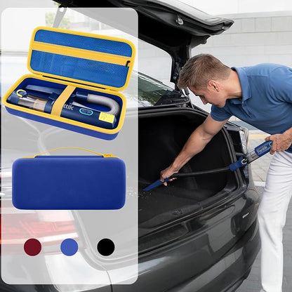 co2CREA Storage Case for Fanttik V8 Apex/Slim V8 Mate/V10 Apex/Slim V10 Mate Portable Mini Cordless Vacuum – Hard EVA Protective Carrying Bag with Accessory Organizer (Blue Case)