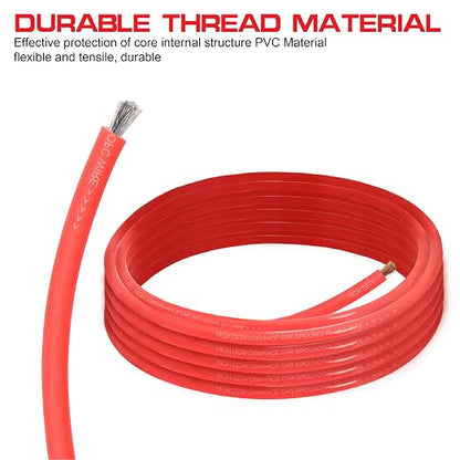 4 Gauge Car Amp Wiring Kit up to 3000W Car Amplifier Installation Wiring Helps You Make Connections and Brings Power to Your Radio, Subwoofers Speakers (4 Gauge)
