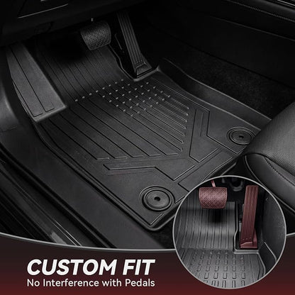 YITAMOTOR Floor Mats & Cargo Liner for Mazda CX-30 2026 2025 2024 2023 2022 2021 2020 Includes 2 Rows and Trunk Mat Set, Cutsom Fit All-Weather Automotive Floor Mat Set Liners, Black