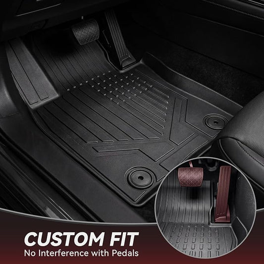 YITAMOTOR Floor Mats & Cargo Liner for Mazda CX-30 2026 2025 2024 2023 2022 2021 2020 Includes 2 Rows and Trunk Mat Set, Cutsom Fit All-Weather Automotive Floor Mat Set Liners, Black