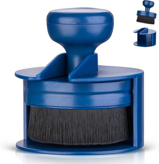 BABYSHEEP Car Tire Shine Applicator,Vegan Tire Shine Brush with Stand for Auto Detailing Cleaning Service,Blue