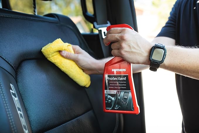 Mothers Protectant, 1 gal. – Long-Lasting UV Protection for Rubber, Vinyl & Plastic, Shields Dash, Trim, Bumpers & Tires from Fading, Cracking & Drying, Restores a Clean OEM Finish (05302)