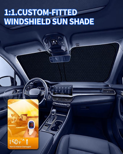 X1 E84 Customized Windshield Sun Shade for 2011 2012 2013 2014 2015 X1 E84 Front Window Sunshade Visor Protector Foldable Blocks UV Rays Keep Car Cooler Accessories