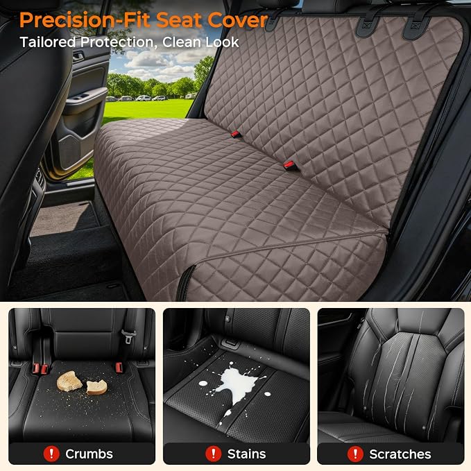 URPOWER Dog Car Seat Cover for Back Seat - Waterproof Car Seat Protector for Child Carseat & Pets, Nonslip Car Seat Covers for Mid-Size Cars & Mid-Size SUVs
