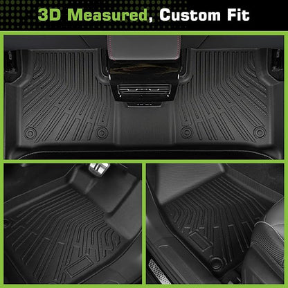 Floor Mats for Ford Edge 2007-2014 & Lincoln MKX 2007-2015, TPE Waterproof Non-Slip All Weather Protection Custom (Floor Mats & Cargo Liner & Backrest Mats)