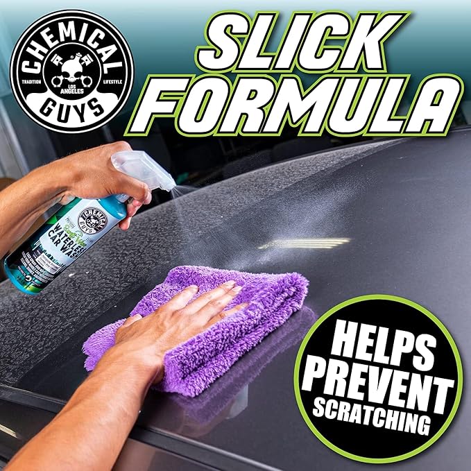 Chemical Guys Swift Wipe Waterless Car Wash Spray – Safe Cleaner for Cars, Trucks, Motorcycles, RVs, Chrome, Paint & Glass – High Gloss Finish – 32 fl oz