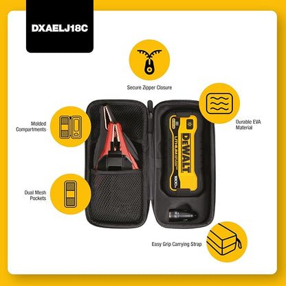DeWalt DXAELJ18C 1800 Peak Amp Li-Ion Jump Starter with USB Power, Carrying Case