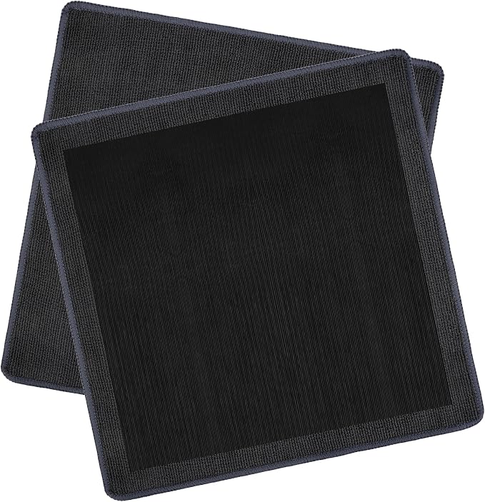 2PCS Clay Towel Auto Detailing, Clay Bar Towel Cloth Auto Detailing for Car (12 x 12 in) (Grey)