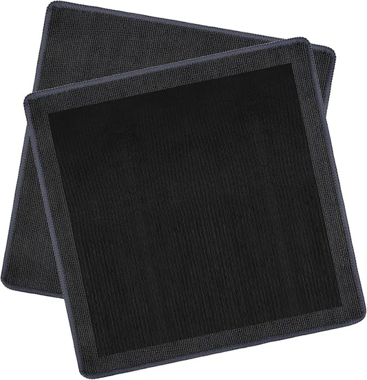 2PCS Clay Towel Auto Detailing, Clay Bar Towel Cloth Auto Detailing for Car (12 x 12 in) (Grey)
