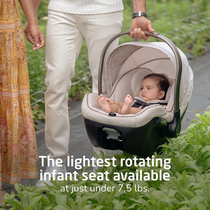 Maxi-Cosi Peri 180 Rotating Infant Car Seat, Baby Car Seat Rotating Carseat, Desert Wonder