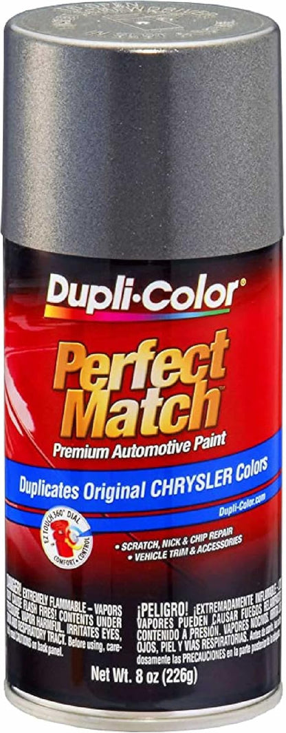 Dupli-Color EBCC03317 Perfect Match Automotive Spray Paint – Chrysler Charcoal Gray, AA9/PA9 – 8 oz. Aerosol Can
