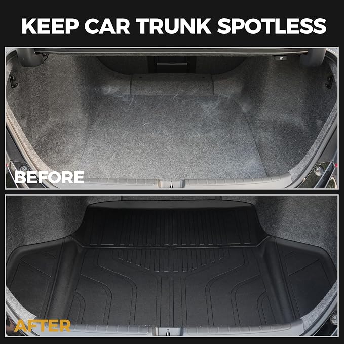 Floor Mats for Honda Accord 2018-2022, All Weather Floor Mats Trunk Cargo Liner and Door Sill Guards Accessories, Full Coverage Set