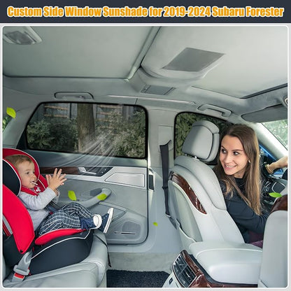 XCBYT Car Window Shades for 2019-2024 Forester - 4PCS Side Window Sun Shades with Breathable Mesh, Magnetic Car Window Covers for Baby & Privacy, UV Protection & Heat Insulation