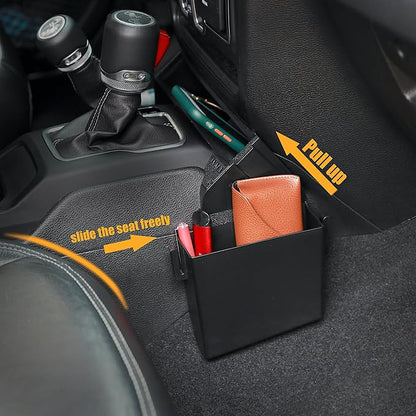 JVMA 4 Hooks Center Console Organizer Gear Shift Tray 3 PCS All Lined | for Jeep Wrangler JL JLU 4xe 2026 2025-2018 & Jeep Gladiator JT 2026-2020 Rubicon Sahara Interior Accessories Upgrade Patent