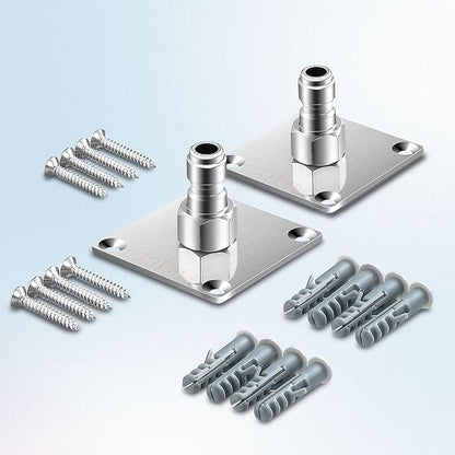 PWACCS Pressure Washer Gun Holder, Stainless Steel 1/4" Quick Connect Wall Mount Power Washer Gun Holder, Pressure Washer Accessories Wall Storage Rack, 2 Pack