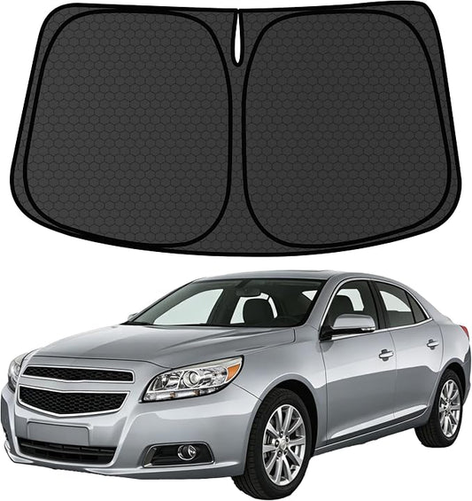 Malibu Customized Windshield Sun Shade for 2013 2014 2015 Malibu Front Window Sunshade Visor Protector Foldable Blocks UV Rays Keep Car Cooler Accessories
