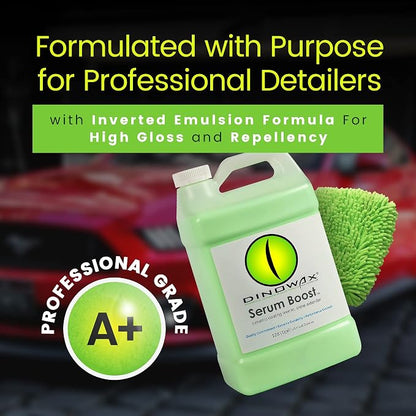 Serum BoostTM, Ceramic Coating Leveler and Polisher for Car Detailing, Car Detailing Supplies, Bamboo Lime Scent, Protect Collection (128 Oz (1 Gal))