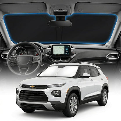 for Chevrolet Chevy Trailblazer Windshield Sun Shade Cover - Custom Fit Trailblazer Accessories 2021-2025 2026 Sunshade Foldable UV Protection & Heat Shield Sun Visor Accessories
