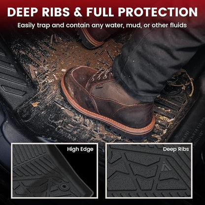 LASFIT Floor Mats 2021-2026 & Only 7 Seats (Not for 8/9 Seats) for Chevrolet Chevy Tahoe/GMC Yukon (Only Yukon, Not Fit Yukon XL) /Cadillac Escalade (Only Escalade, Not Fit Escalade ESV)