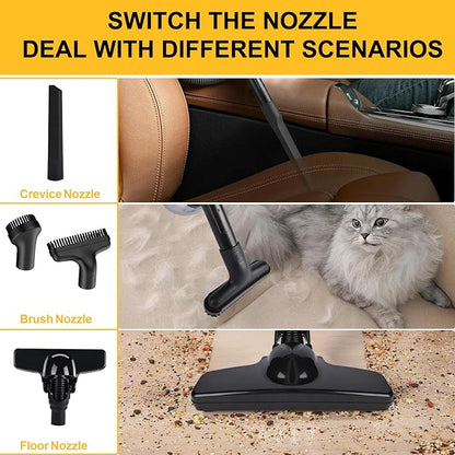 Cordless Vacuum for Dewalt 20V Battery, Handheld Vacuum Cleaner Stick Vacuum Shop Vac for Home Car Hardwood Floor Carpet with Washable HEPA Filter (No Battery)