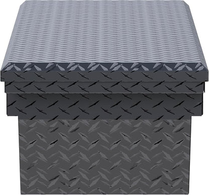 UWS EC10313 63-Inch Matte Black Heavy-Wall Aluminum Angled Truck Tool Box with Low Profile, RigidCore Lid
