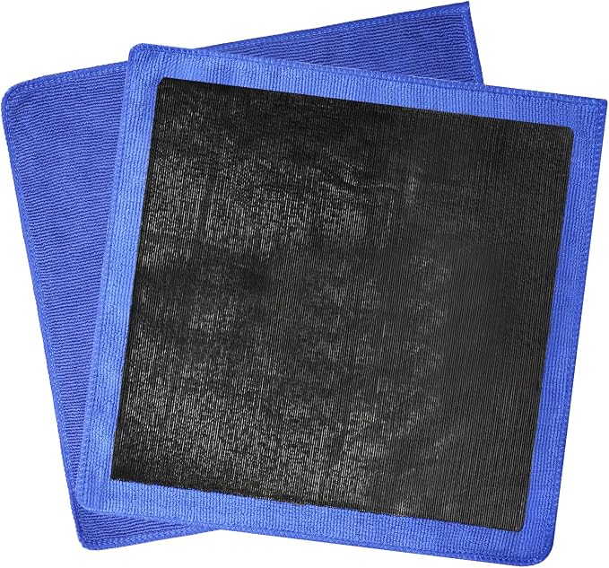Clay Towel 2 Pack 12 x 12 Inch, Clay Bar Towel for Auto Detailing Microfiber Car Cloth Cleaner Automotive for Car Detailing