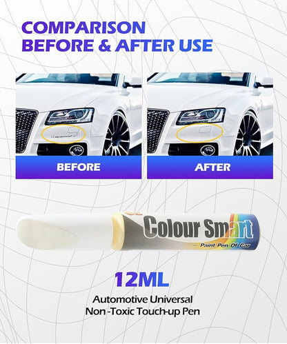 SCUARI Touch Up Paint Pen,Car Paint Pen,Car Paint Scratch Repair,Car Accessories Car Scratch Remover Pen,Car Touch Up Paint,Car Paint Scratch Repair,Paint Pen for Cars Paint Scratch Repair (White)