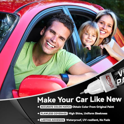 Pearl Red Touch Up Paint for Cars, Color Accurate Auto Paint, Professional Automotive Scratch Repair, Lasting Auto Scratch Remover, Quick Drying, Easy to Use, Safe and Non-toxic
