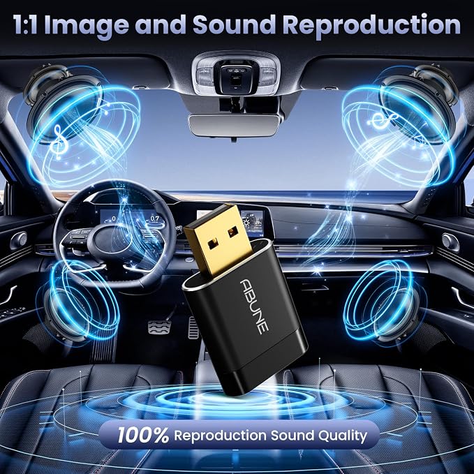 Mini Wireless CarPlay Adapter for iPhone, 2 in 1 CarPlay and Android Auto Adapter, Wired to Wireless, Plug & Play, Seamless Car Connectivity, Compact in-Dash navi & ent, Black